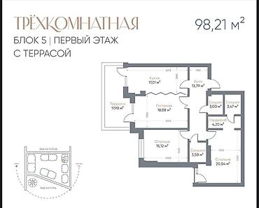 Батирлерди сатуу: 3 бөлмө, 115 м², 1 кабат — 2