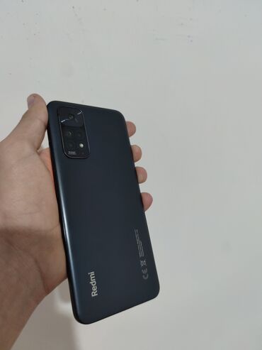 Redmi: Redmi, Redmi Note 11, Б/у, 128 ГБ, цвет - Черный, 2 SIM — 2