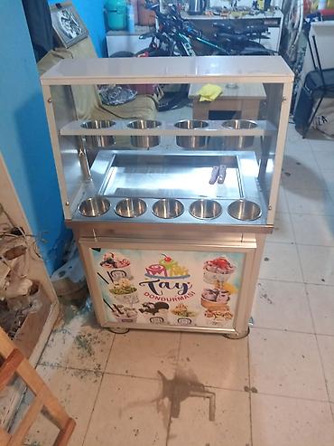 Restoran, kafe avadanlığı: Rollo dondurma (Tay dondurması) üçün peşəkar soyuducu vitrin-araba - — 1