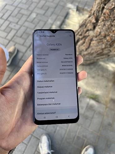 samsung galaxy a30s ekran: Samsung Galaxy A30s, 128 GB, rəng - Mavi, İki sim kartlı — 2