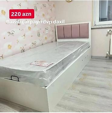 postel: Yeni, Təknəfərlik çarpayı, Bazalı, Matras ilə, Siyirməsiz, Azərbaycan — 1