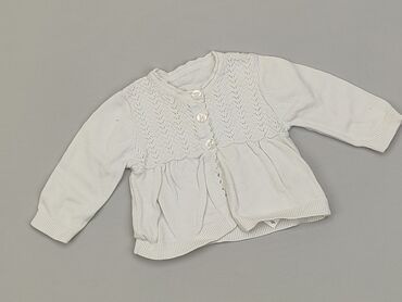 biały sweterek 134: Kardigan, 0-3 m, stan - Dobry