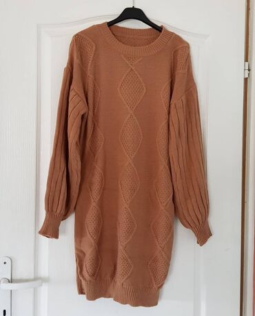 happening odeca: M (EU 38), color - Beige, Oversize, Long sleeves