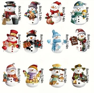 упаковка для подарков: Çox möhtəşəmdir. Almağa dəyər. 6 ədəd şirin Qar Adamı Milad ağacı