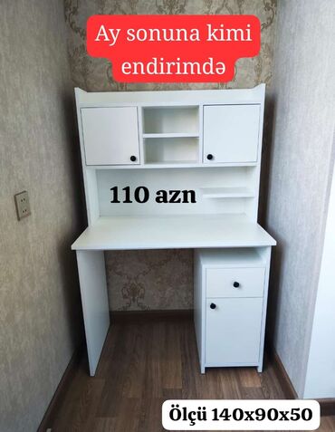 Masa və oturacaq dəstləri: Kompüter masası, Yeni, Açılmayan, Laminat, Dördbucaq masa