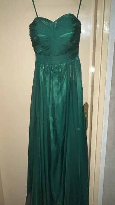 Haljine: M, bоја - Maslinasto zelena, Večernji, maturski, Top (bez rukava) — 7