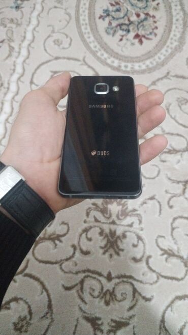 samsung galaksi a3: Samsung Galaxy A3 2016, 4 GB, rəng - Qara, Düyməli