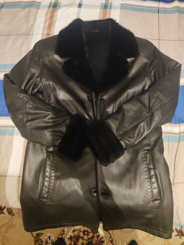 пуховик с норкой: Куртка M (EU 38), цвет - Черный