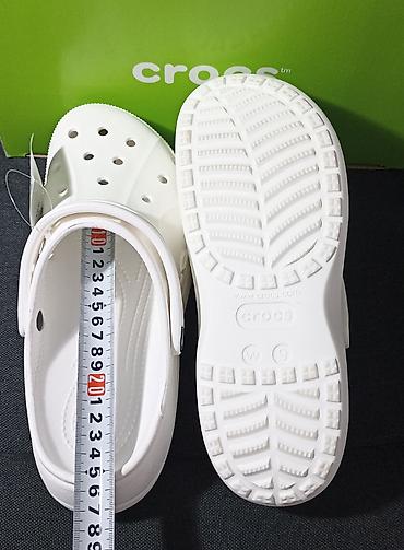 super tinks: CROCS bele klompe – platforma, veličina 39/40 (W9) nove, original - — 4