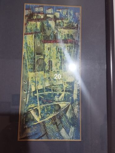 Şəkillər, tablolar: Istedadli ressam Mahmudzadenin 1999-cu ilde yaratdigi "Baki kendleri — 15