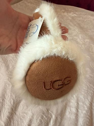 bulutuzlu nausnik: UGG brend üslubunda qulaq isidici (ear muff),yenidir — 3