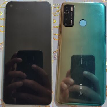 telfon alıram: Tecno Camon 15, 64 GB, rəng - Yaşıl, Barmaq izi