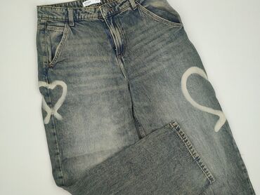 dżinsy z talią paper bag: House, Jeans for women, XS (EU 34)