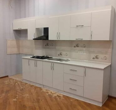 Sifarişlə mətbəx mebeli: Sifarişlə mətbəx dəsti, Özü çəkən petlələr, Mat laminat, Kredit yoxdur, Pulsuz çatdırılma — 6