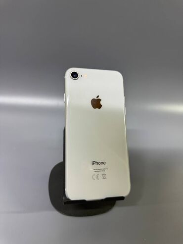 аккумулятор для дома: IPhone 8, Колдонулган, 64 ГБ, Ак, 100 %