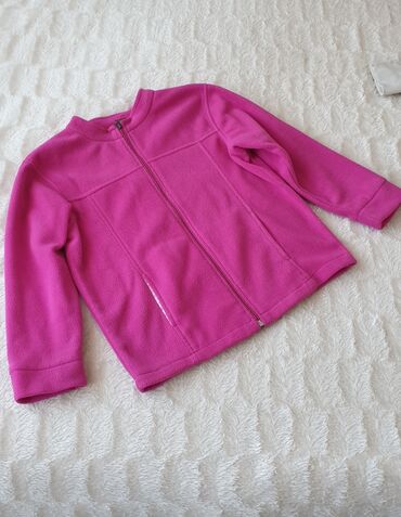 кофта на одно плечо: Детский топ, рубашка, цвет - Розовый, Б/у