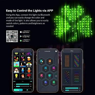 smart light: Умная светодиодная гирлянда RGB c управлением через приложение Для — 5