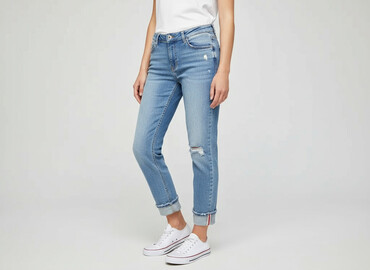 amisu spodnie jeansy: Amisu, Jeansy damskie, rozmiar 2XS