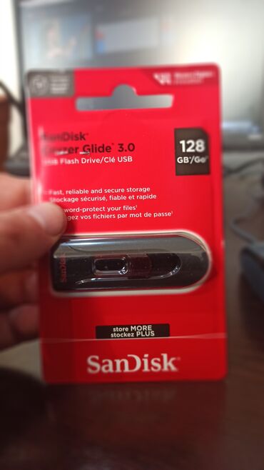 Flash kartlar: Flash kart Sandisk, 128 GB, USB 3.0, Yeni