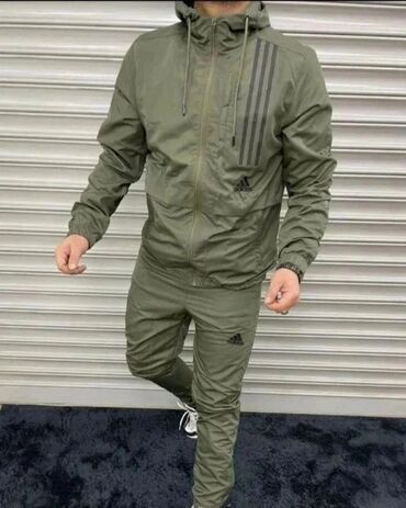 nike tech fleece donji deo: Set, S (EU 48), Adidas, color - Khaki, Microfibre