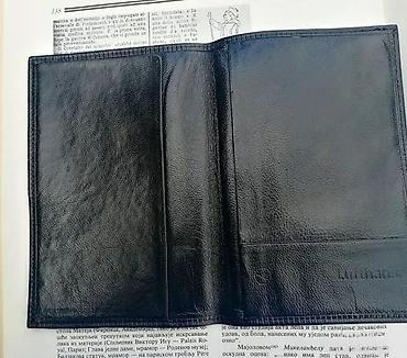 Novčanici: Vtg Lufthansa kožna crna futrola pasoš dokumente karte novča — 3