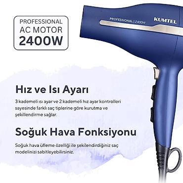 Бытовая техника: №: 6485 Məhsulun adı: Fen Kumtel HHD-03_RB Blue Brend: Kumtel — 1