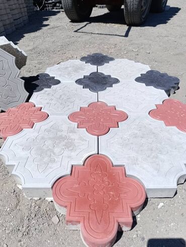 Тротуарная плитка: Тротуарная плитка, Квадрат, Бетонная, Для парка, Новый — 13