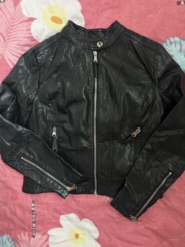 куртка м: Кожаная куртка, M (EU 38)