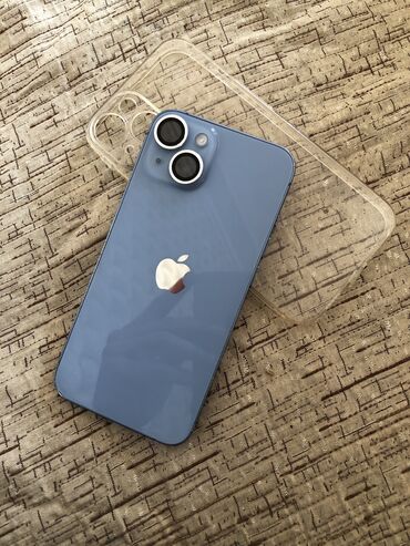 telfon kabroları: IPhone 14, 128 GB, Mavi, Zəmanət, Simsiz şarj, Face ID