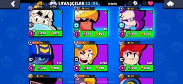 Video oyunlar üçün aksesuarlar: Brawl Stars hesabı – yüksək səviyyəli, oynamağa hazır - Kupa: 19 135 — 7