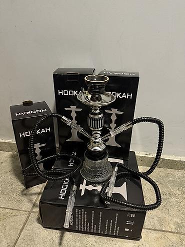 Кальянщики: Кальян мини HOOKAH с двумя шлангами - Компактная шахта из металла с — 2