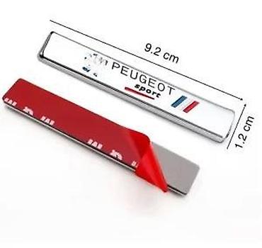 car odzaci: Pezo sport metalni znak. Samolepljiv metalni znak Peugeot Sport. ✨ — 8