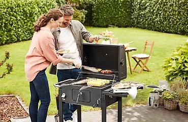 stolic: GRILL MEISTER KANSAS Roštilj na drveni ugalj – sa poklopcem i — 6