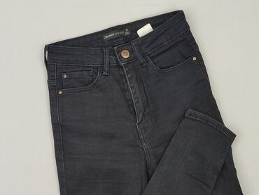 woskowane spodnie orsay: Cropp, Jeans for women, size 2XS (EU 32)