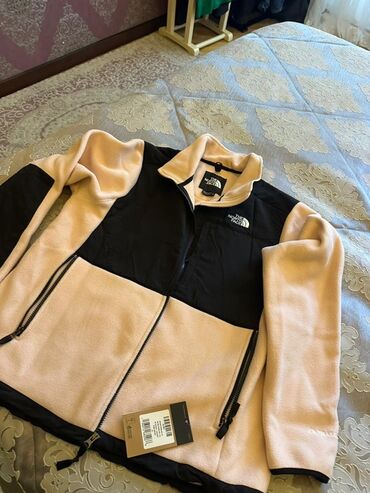 yun jaket: The North Face qadın fleec jaket - Model: ikirəngli (açıq pudra və