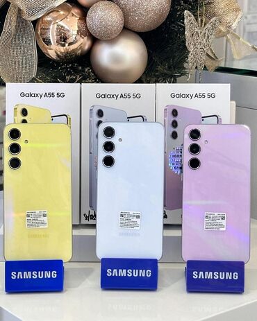 Xiaomi: Samsung Galaxy A55, 256 GB, rəng - Göy, Barmaq izi, İki sim kartlı, Face ID