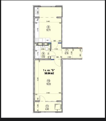 сдаются квартиры на долгий срок: 1 комната, 50 м², 107 серия, 3 этаж, Евроремонт