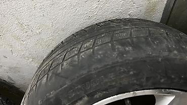 215 55 р16: Комплект из 4 литых дисков Mercedes (5 спиц) с зимними шинами — 4