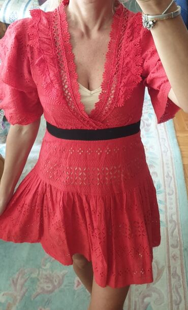 Haljine: Self portrait broderie anglaise dress. Isti model self-portrait Crvena na lalafo.rs — 14 Haljine: Self portrait broderie anglaise dress. Isti model self-portrait Crvena — 14