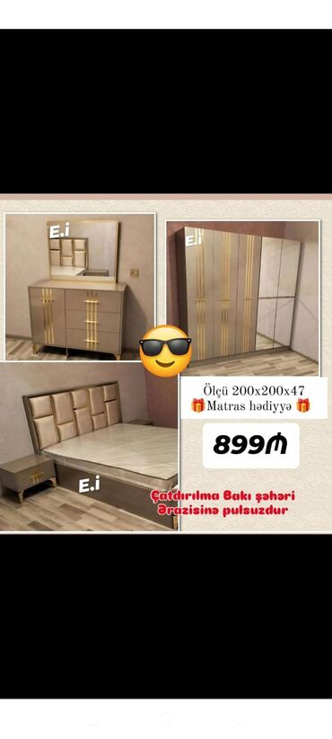шифоньер для спальни: Yataq otağı mebeli