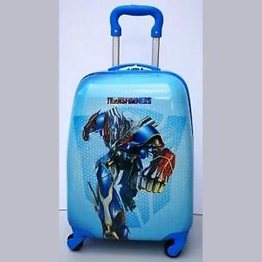 Putni koferi i torbe: Dečiji kofer u plavoj boji sa motivom Transformersa, idealan za — 8