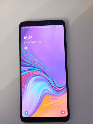 Samsung: Samsung Galaxy A9, 64 GB, rəng - Göy, Düyməli, Sensor, Barmaq izi