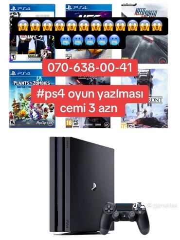 плейстейшен 4 слим: He oyun yazırıq cemi 3 azn