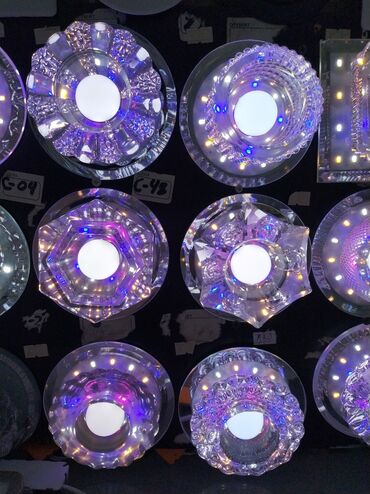 metbex ucun isiqlar: Çılçıraq, 1 lampa, Xrustal