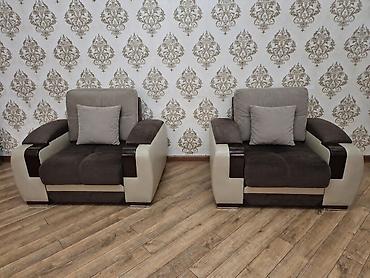 Divan və kreslo dəstləri: Mebel dəsti – 1 divan + 2 kreslo - Üslub: Müasir, zərif xətləri olan — 1