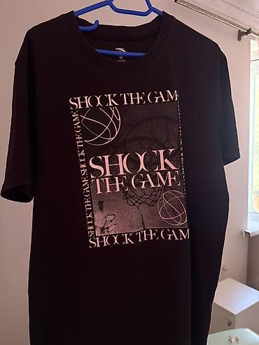 джокер футболка: Черная футболка с принтом “SHOCK THE GAME”. - Цвет: черный - Принт — 1