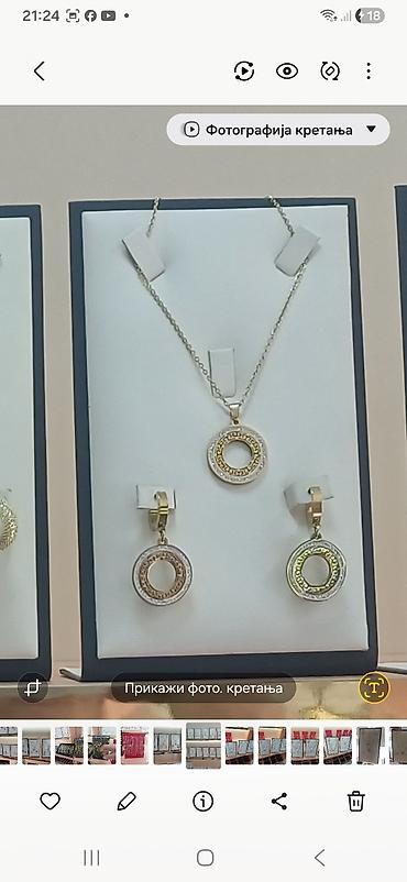 Setovi nakita: Zlatni setovi nakita – elegantne kolekcije - Set 1: Ogrlica sa — 31