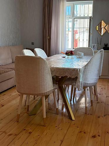 Qonaq otağı üçün, İşlənmiş, Kvadrat masa, 6 stul lalafo.az -da Qonaq otağı üçün, İşlənmiş, Kvadrat masa, 6 stul