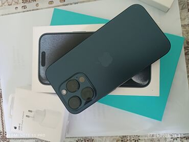apple planşet: IPhone 15 Pro, 128 GB, Blue Titanium, Face ID