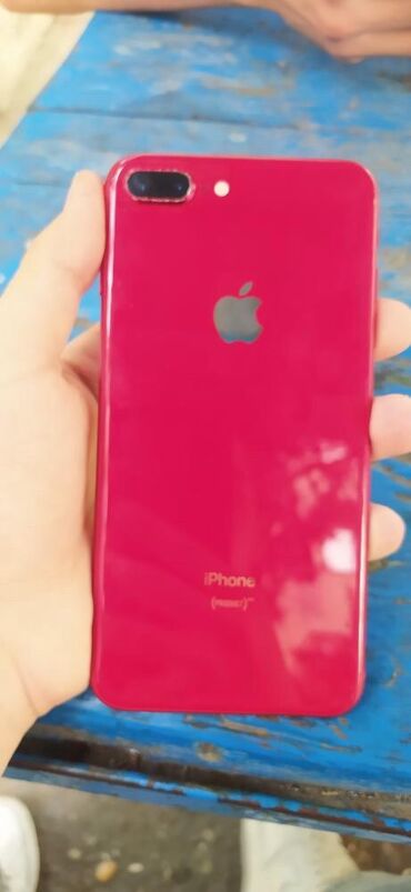 iphone 7 plus işlenmiş qiymeti: IPhone 8 Plus, 64 ГБ, Красный, Отпечаток пальца